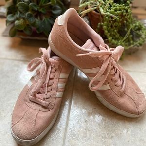 Women’s Pink Suede Adidas Sneakers